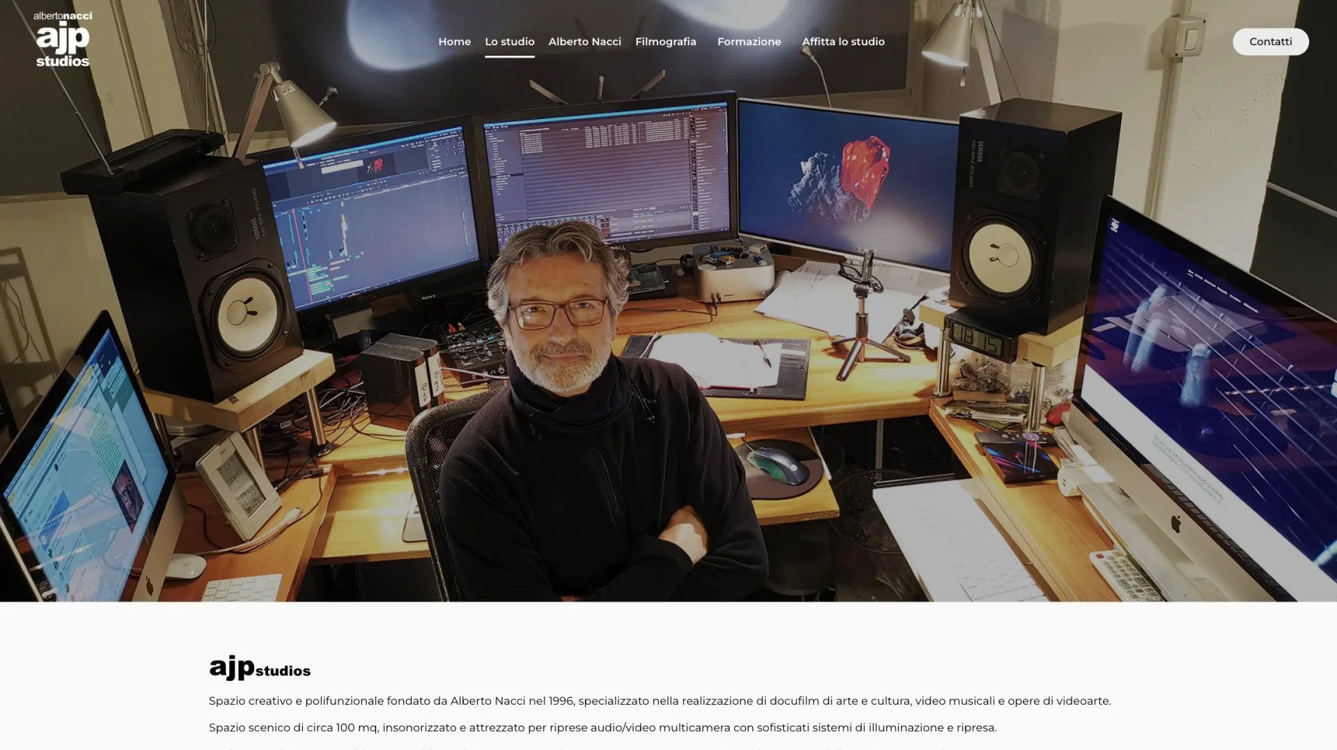 Pagina filmografia del sito AJP Studios