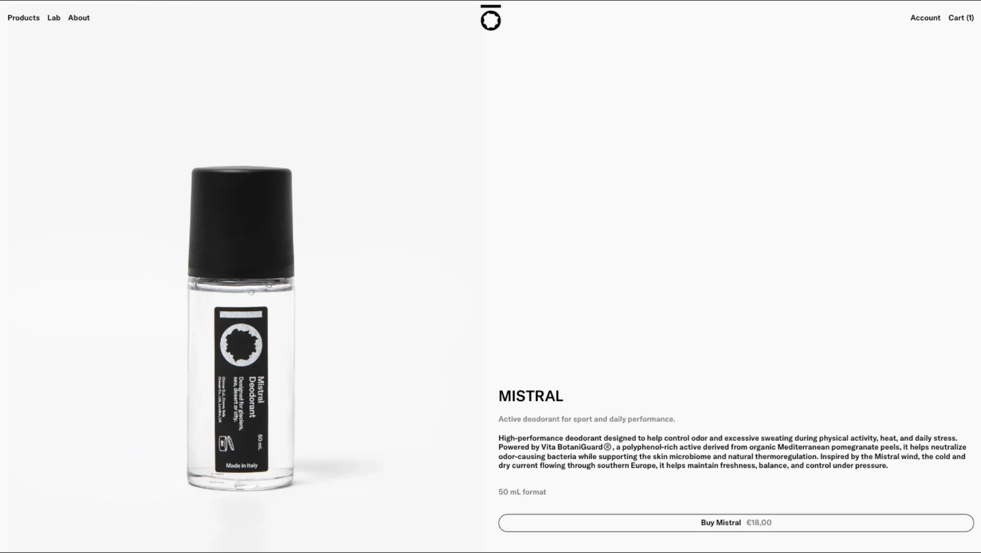 Indoor Outdoor Cosmetics website lab section