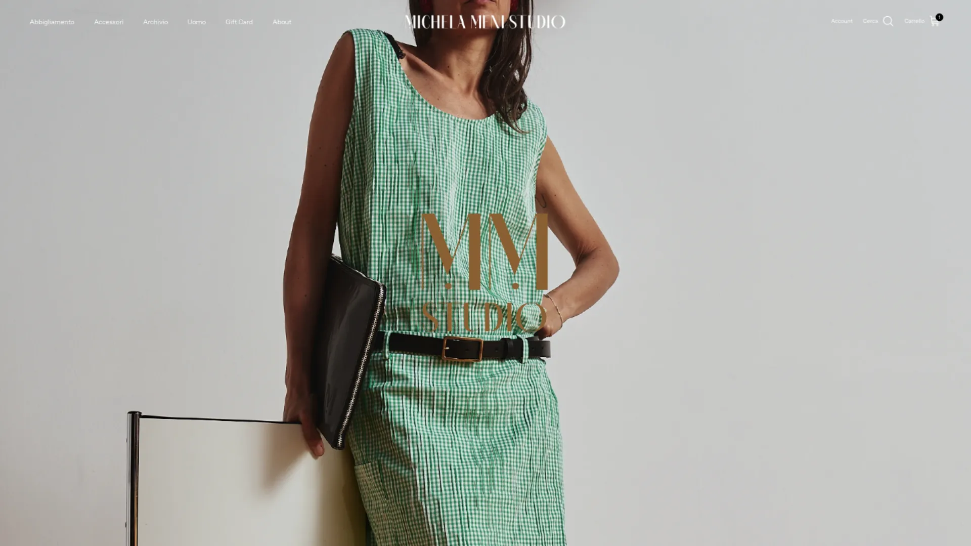 Homepage del sito Michela Meni Studio