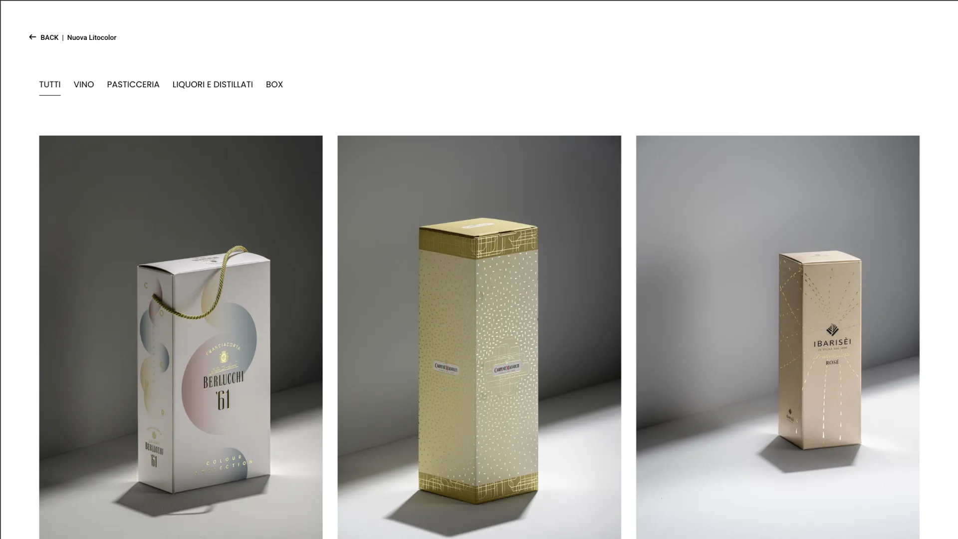 Nuova Litocolor Dabrazzi website process page