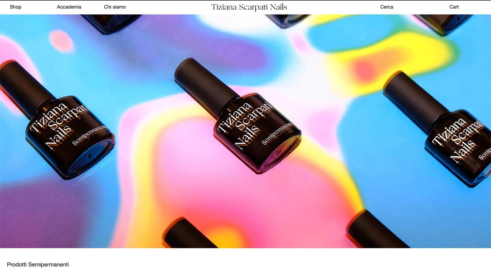 Homepage del sito Tiziana Scarpati Nails