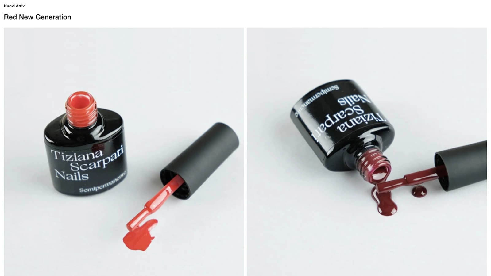 Pagina servizi del sito Tiziana Scarpati Nails